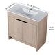 preview thumbnail 14 of 54, BNK 24''/30''/36'' Bathroom Vanity With Sink, Freestanding Bathroom Vanity with 2 Soft Close Doors and 1 Shelf
