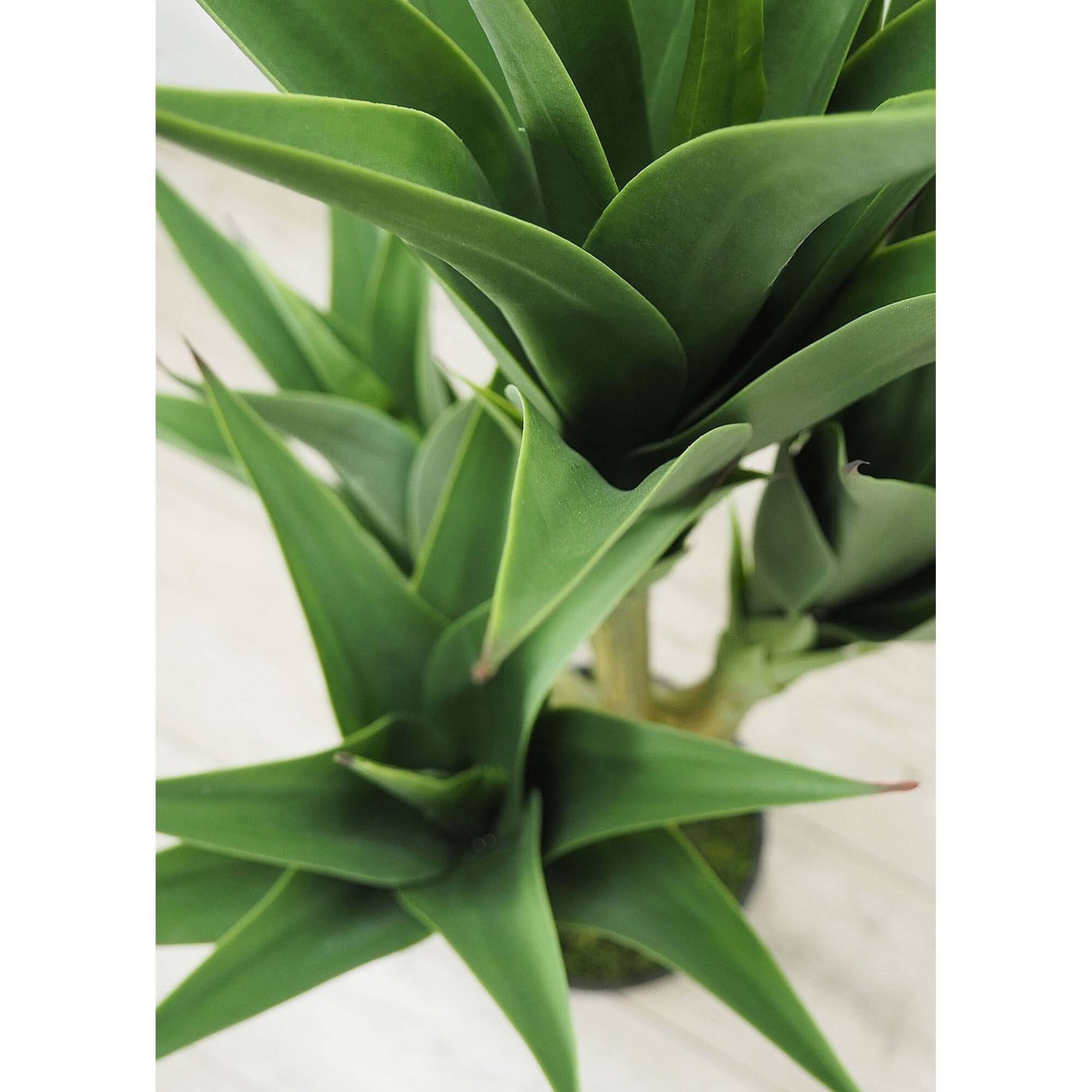 Agave Artificial Multiple Stems Green Faux Botanical 44 Inch Bed