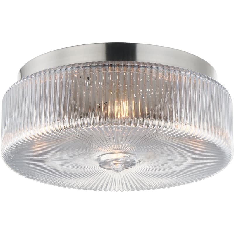 Maxim 15199CR Kasbah 4 Light 16" Wide Flush Mount Drum Ceiling Fixture - Satin Nickel