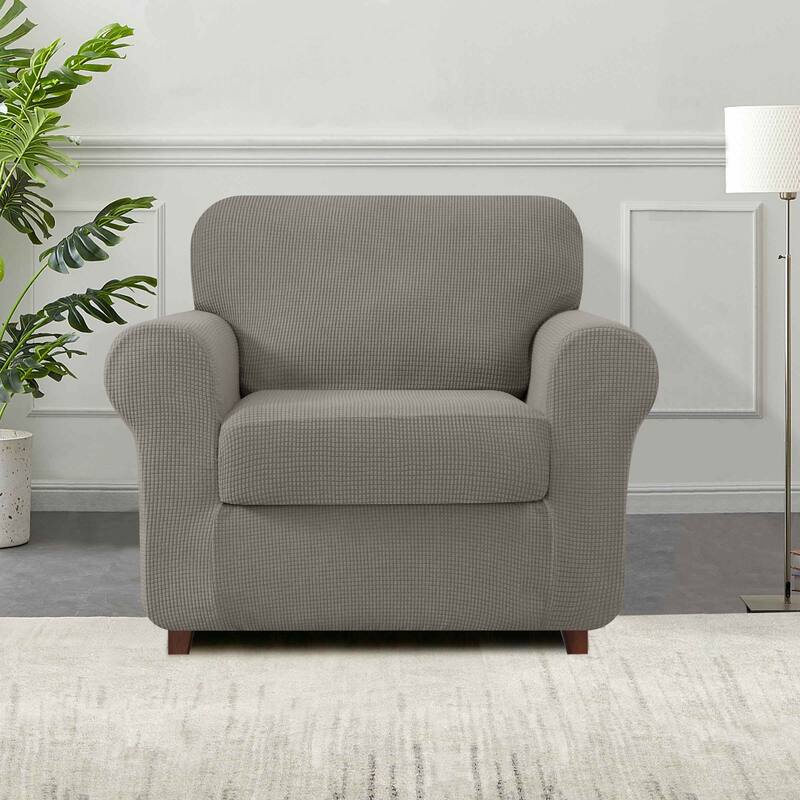 Subrtex 9-Piece Stretch Sofa Slipcover Sets with 4 Backrest Cushion Covers and 4 Seat Cushion Covers