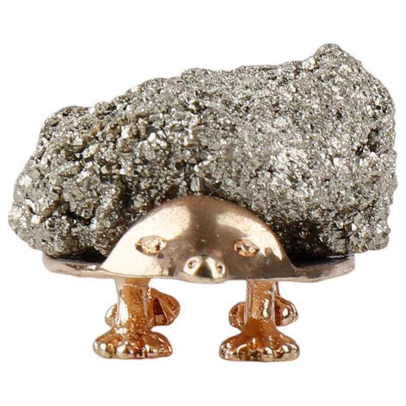 Metal Decorative Object Turtle Figurine Shell Modern Home - 2" Silver - 2" x 2" x 2"