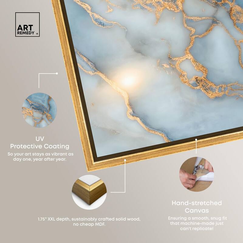 Azure Veins Canvas by Art Remedy