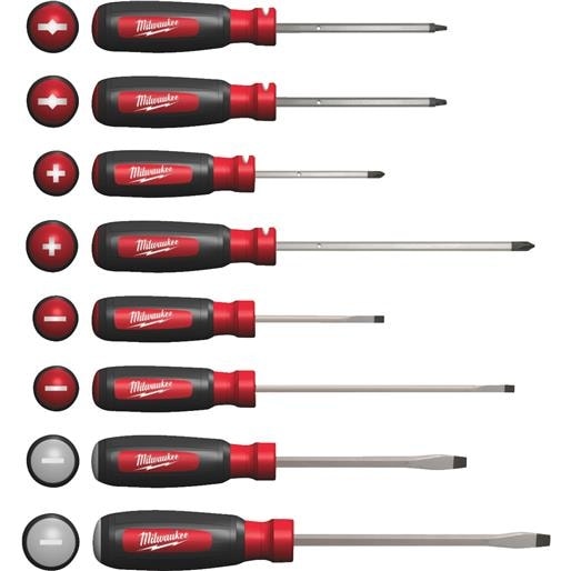 Milwaukee Elec.Tool 8Pc Screwdriver Set 48-22-2708 Unit: EACH