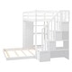 preview thumbnail 5 of 15, Taylor & Olive Twin Over Full Bunk Bed with 3-layer Shelves, Drawers and Storage Stairs