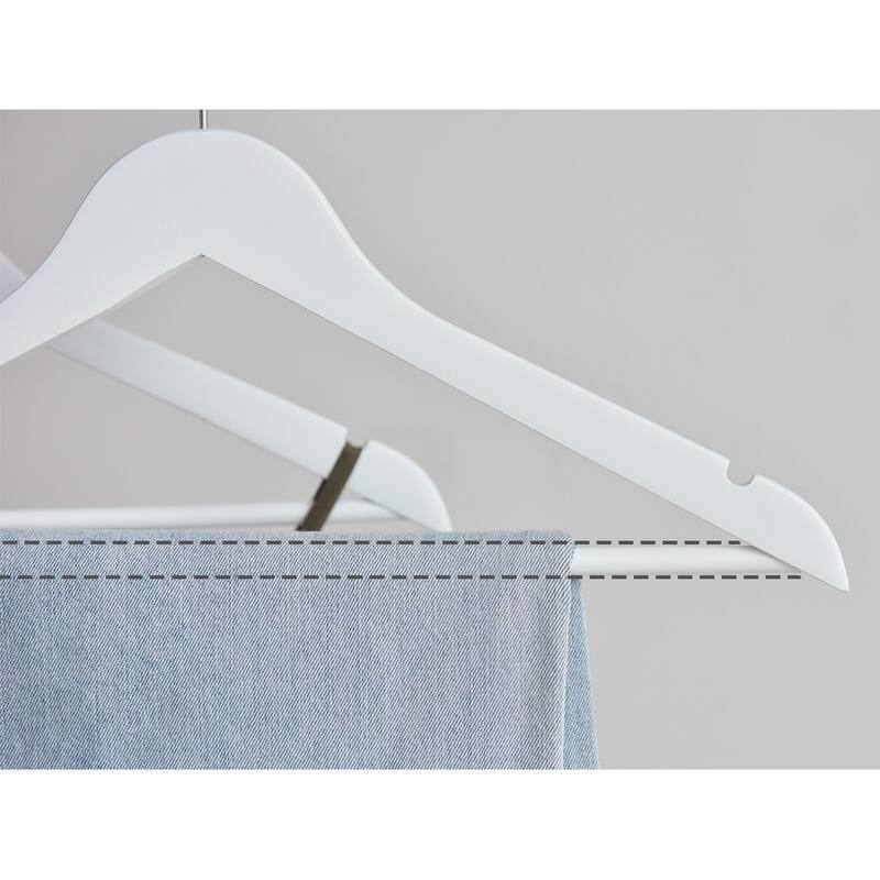 StorageWorks Wooden Clothes Hangers, Hangers for Coats, Shirts, Jackets, Pants, Suits