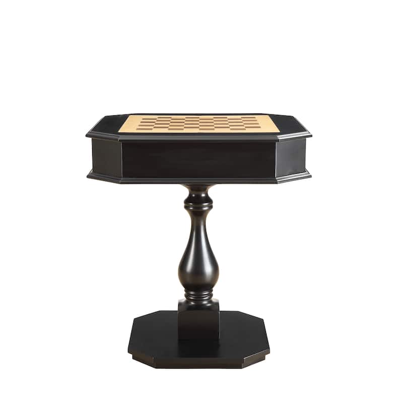Bishop Cherry Finish Reversible Chess Checker Game Table w/Game Tray (Chess Fingures Not Included)