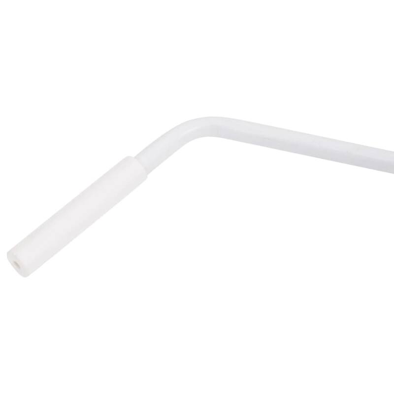 vidaXL Awning Hand Crank White and Silver Steel, Plastic Standard