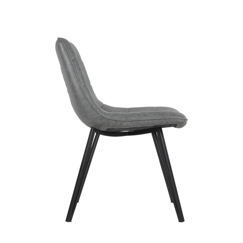 Porthos Home Rai Armless Dining Chairs Set Of 2, PU Leather Upholstery