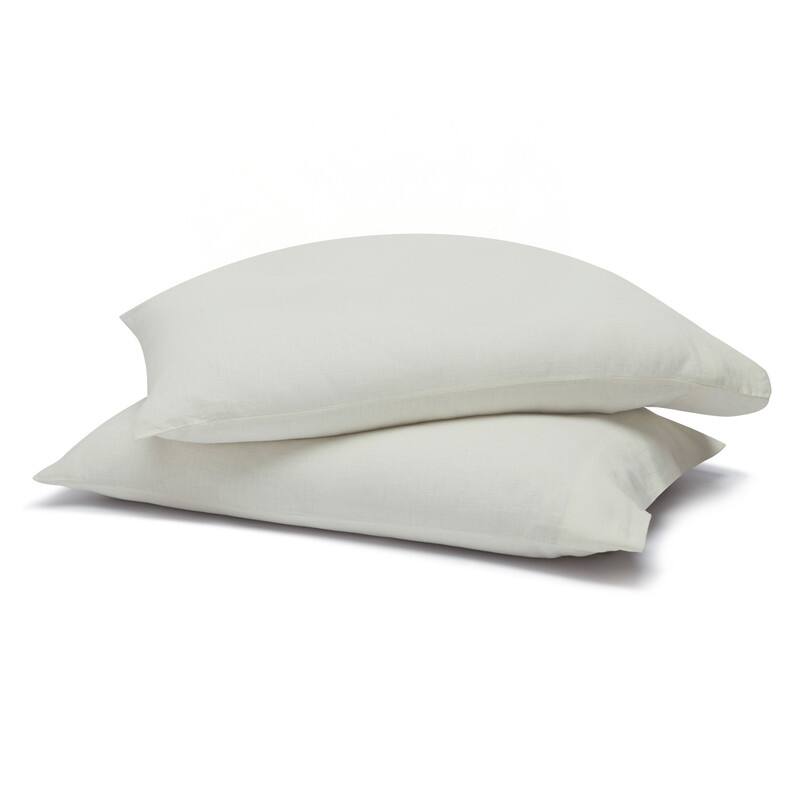 Superior Chloe 100% Cotton Percale Linen Texture Pillowcases, Set of 2