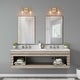 preview thumbnail 5 of 7, Modern Gold 2-Light Bathroom Vanity Light Orb Glass Wall Sconce - L 13"x W 7"x H 9"
