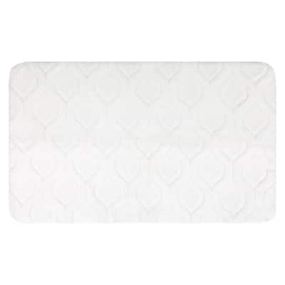 Absorbent Bathroom Rug, Soft Non Slip Mat, Rubber Backing Quick Dry Rugs for Shower Floor, Bath Decor