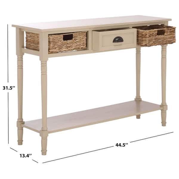 dimension image slide 3 of 5, SAFAVIEH Christa Console Storage Table - 42"W x 14"D x 32"H