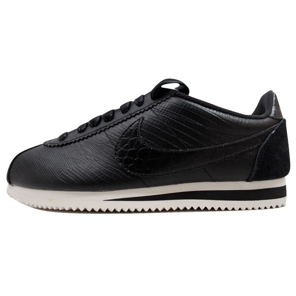 nike cortez leather premium black
