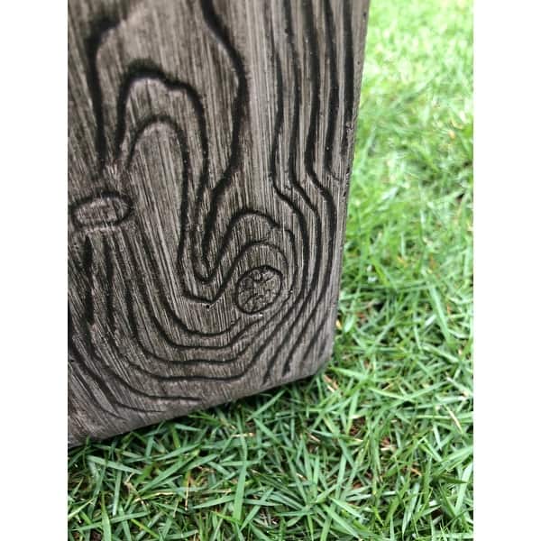 Kante Set Of2 Lightweight Concrete Rectangleoutdoor Planters Lodgepole 15 W X 31 L X 15 H Overstock 31980040
