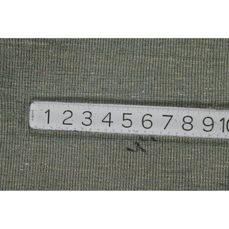 Gabbeh Modern Foyer Rug Hand-Knotted Solid Wool Carpet - 2'8"x 3'9"