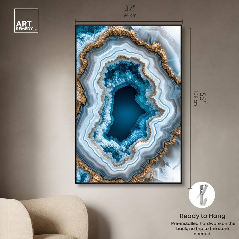 Gilded Geode Eye II Canvas by Art Remedy