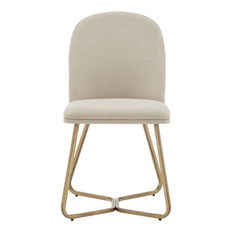Cheyenne Gold Metal Dining Chair (Set of 2) by iNSPIRE Q Modern