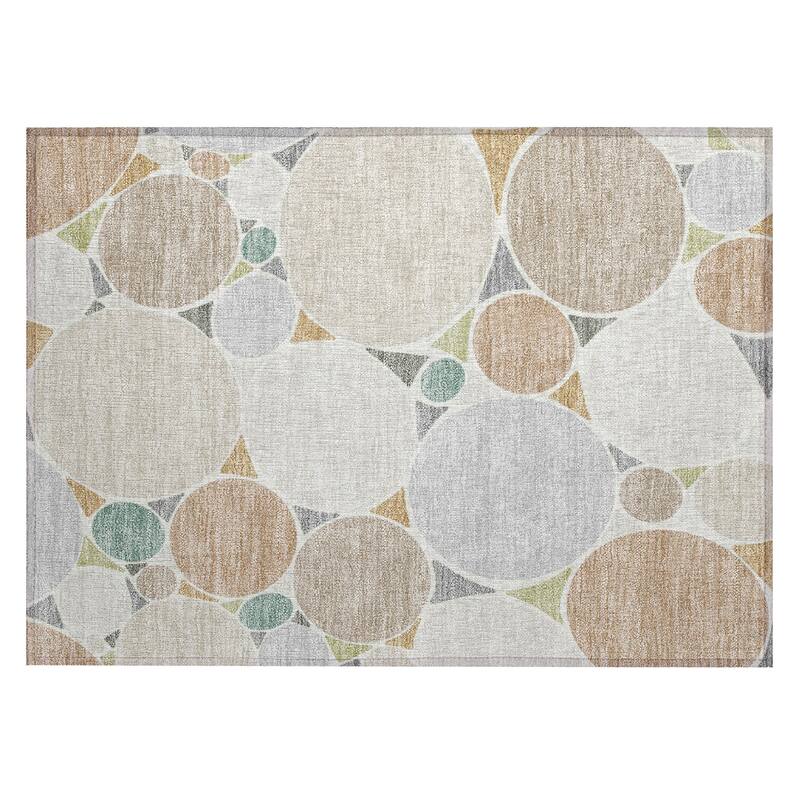 Machine Washable Indoor/ Outdoor Contemporary Rowan Chantille Rug