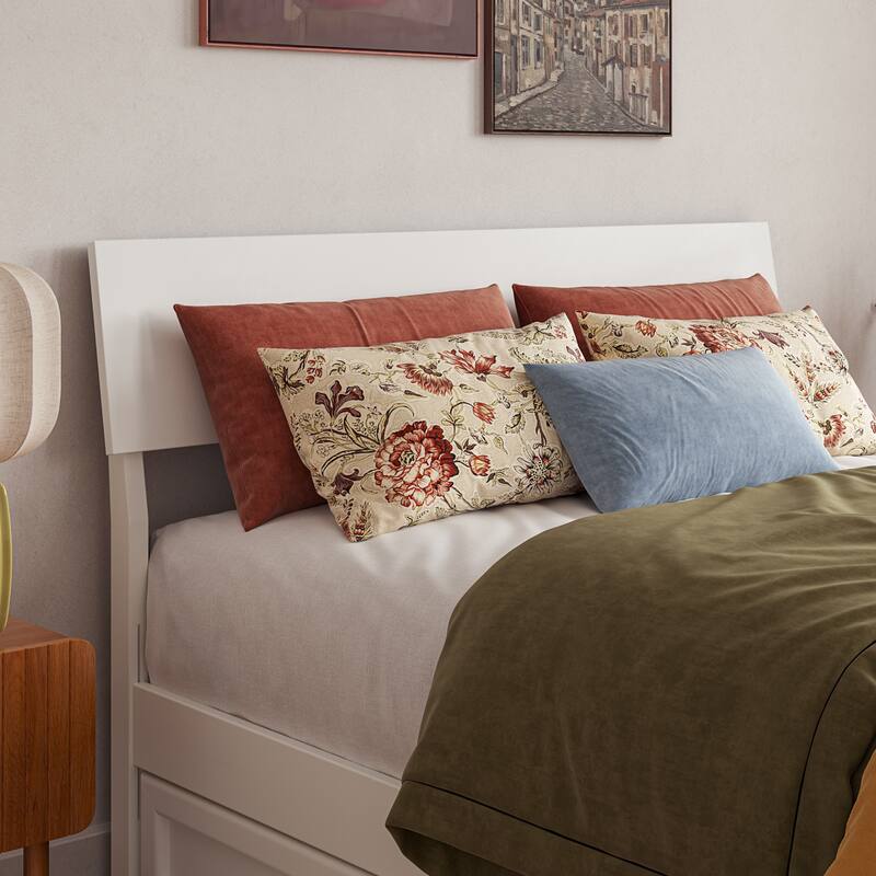 Norla Wood Platform Bed with Storage Drawers