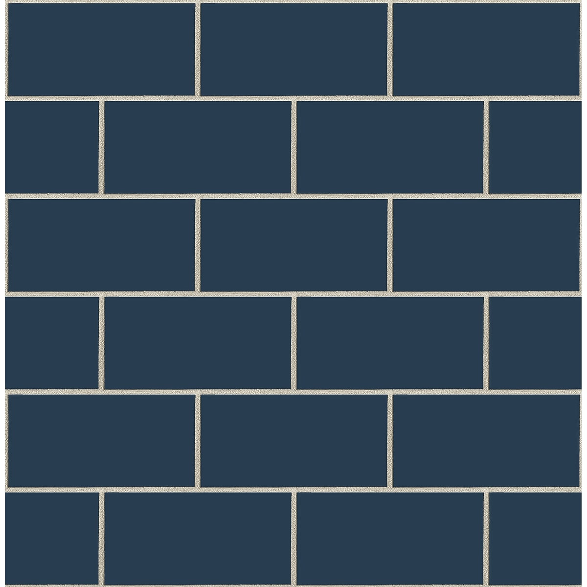 NextWall Retro Subway Tile Peel and Stick Wallpaper