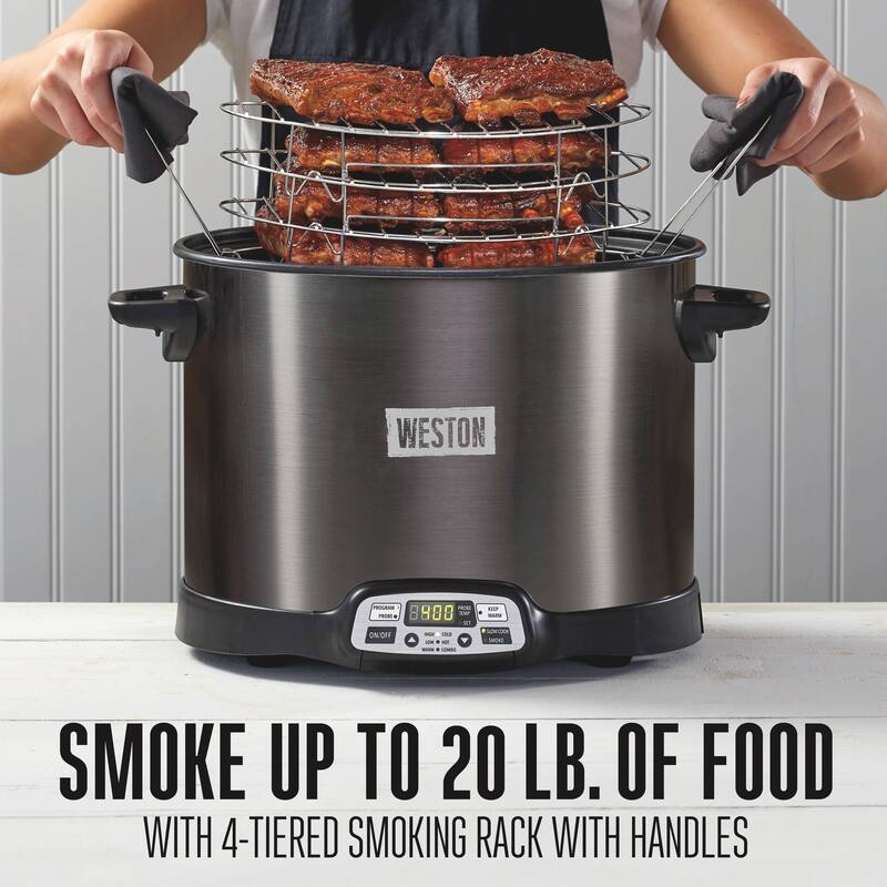 Weston 2-in-1 XL Indoor Smoker & 10-Quart Slow Cooker