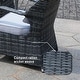 preview thumbnail 6 of 8, 7-Piece Patio Wicker Dining Set with 6 Dining Chairs