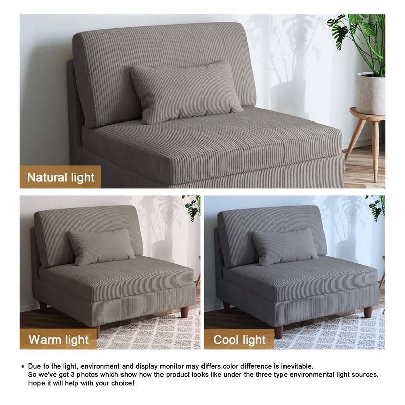 Free Combination Multi-Shaped Corduroy Sofa Modular