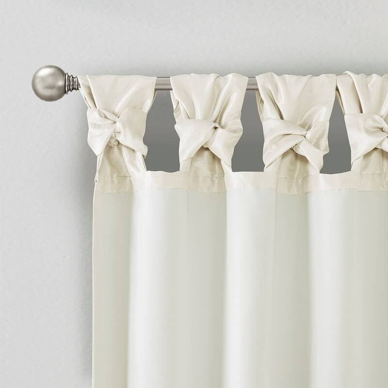 Twist Tab Lined Window Curtain Panel 50x120"
