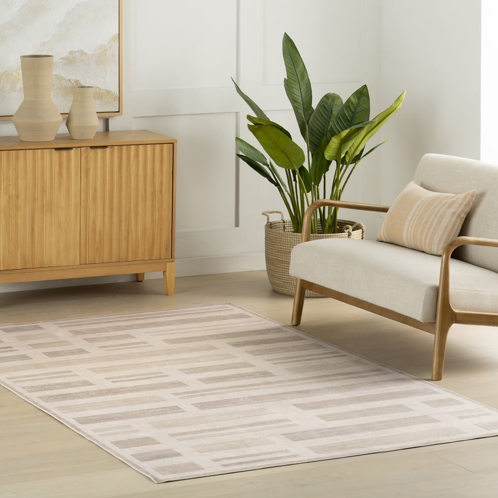 Nuloom Isyra Striped Washable Area Rug