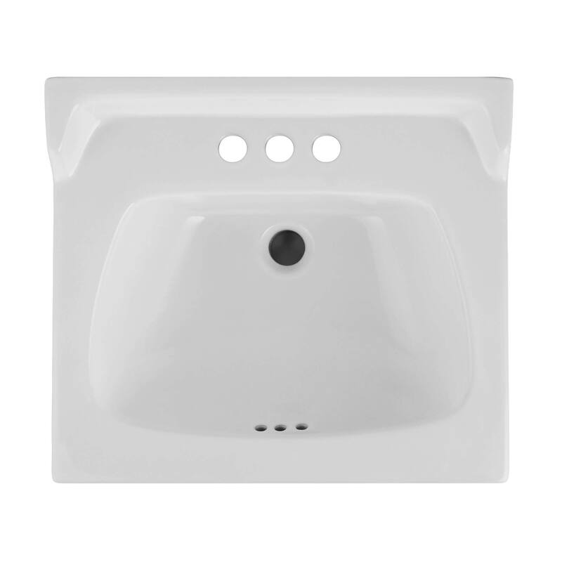 Fine Fixtures Ceramic Vanity Sink Top with Raised Back
