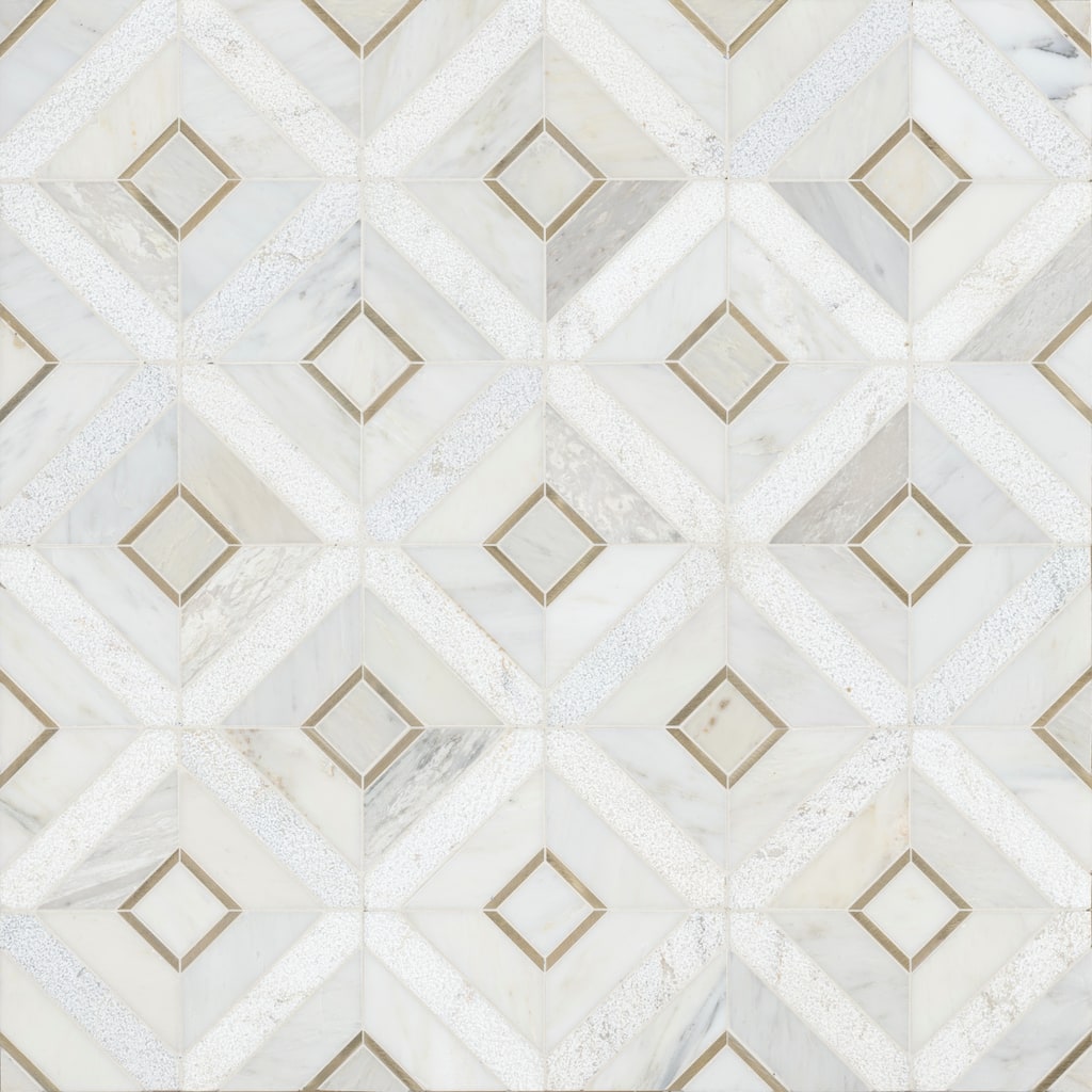 Ackland AKM-SM-AR12X12PTX-CA Artemis - 12" x 12" Metal and Stone - Alabrix Oro