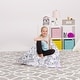 preview thumbnail 9 of 50, Stuffie Animal Storage Bean Bag Chair Cover, Room Organizer