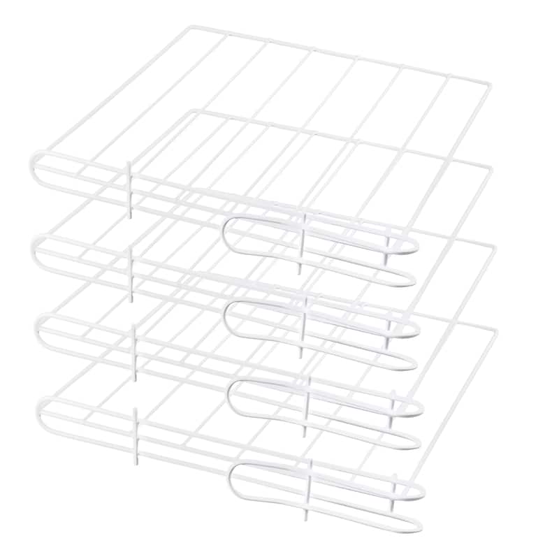 Ybm Home White Closet Steel Shelf Divider and Separator 4 Pack White 2560vc - 4 Pack - 4 Pack