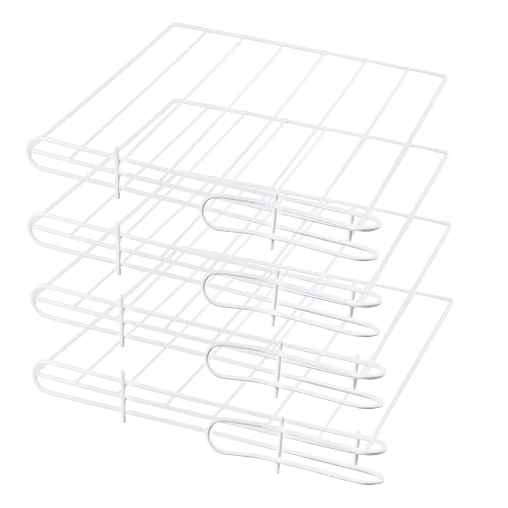 Ybm Home White Closet Steel Shelf Divider and Separator 4 Pack White 2560vc - 4 Pack