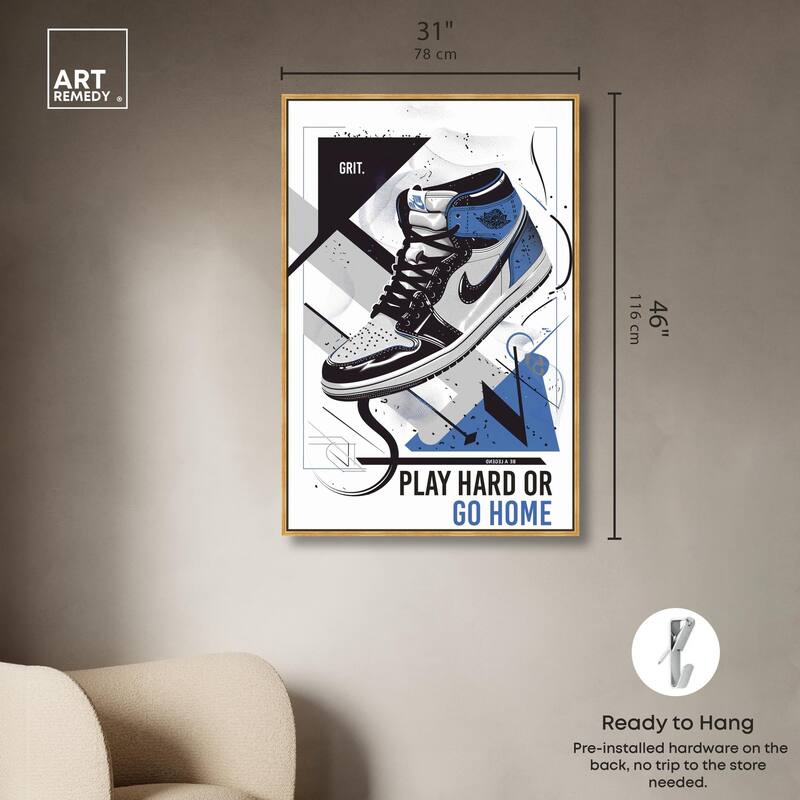 Play Hard Go Home Canvas by Art Remedy