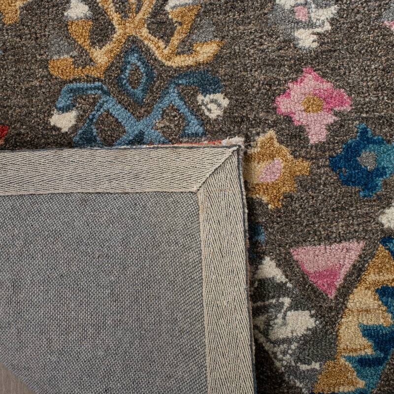 SAFAVIEH, Handmade Micro-Loop Anastazie Wool Rug