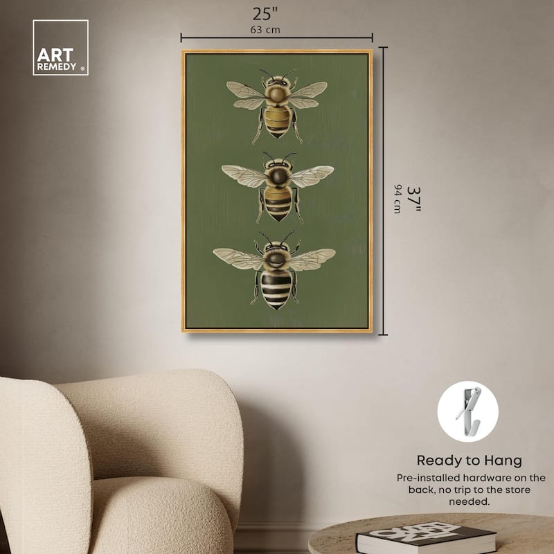 Anatomy of the Bee Canvas by Art Remedy