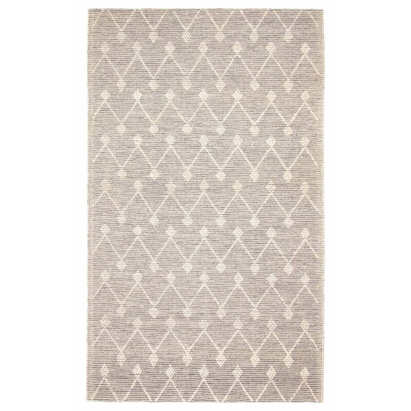ECARPETGALLERY Braid weave Sienna Grey Wool Rug - 5'0 x 8'5 - Dark Grey - 5'0 x 8'5