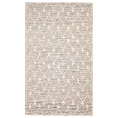 ECARPETGALLERY Braid weave Sienna Grey Wool Rug - 5'0 x 8'5