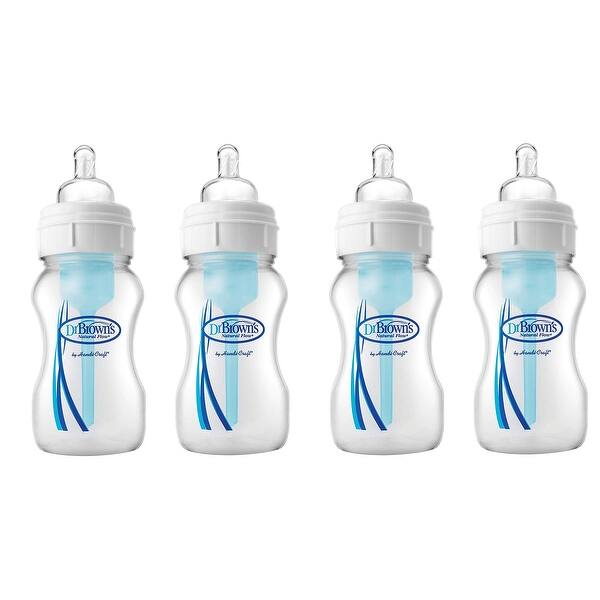 Dr Brown S Natural Flow Baby Bottles Wide Neck 8 Oz Overstock 31804151