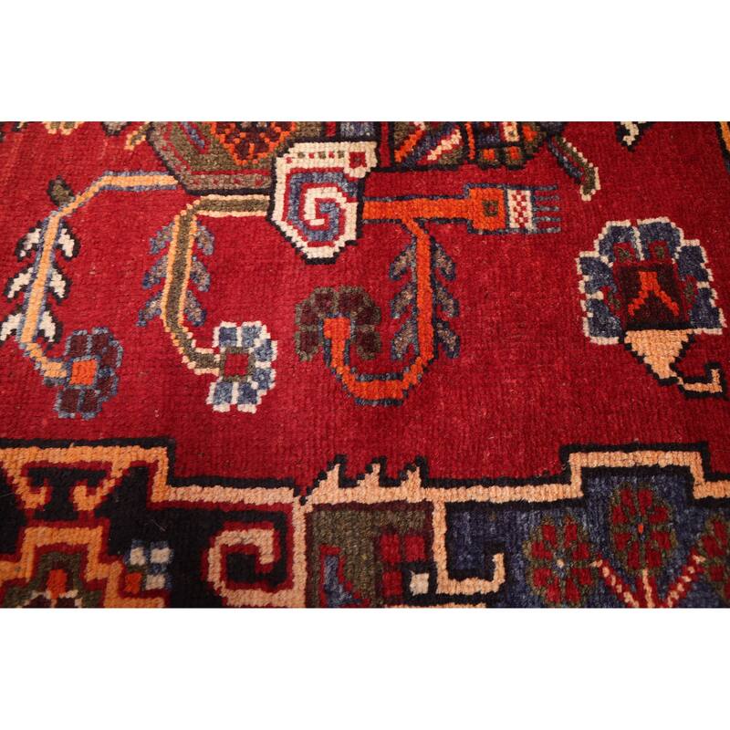 ECARPETGALLERY Hand-knotted Konya Anatolian Red Wool Rug - 3'11 x 7'4