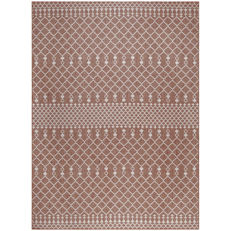 Nourison Selerno Indoor/Outdoor Moroccan Area Rug. - 8'x10' - Natural