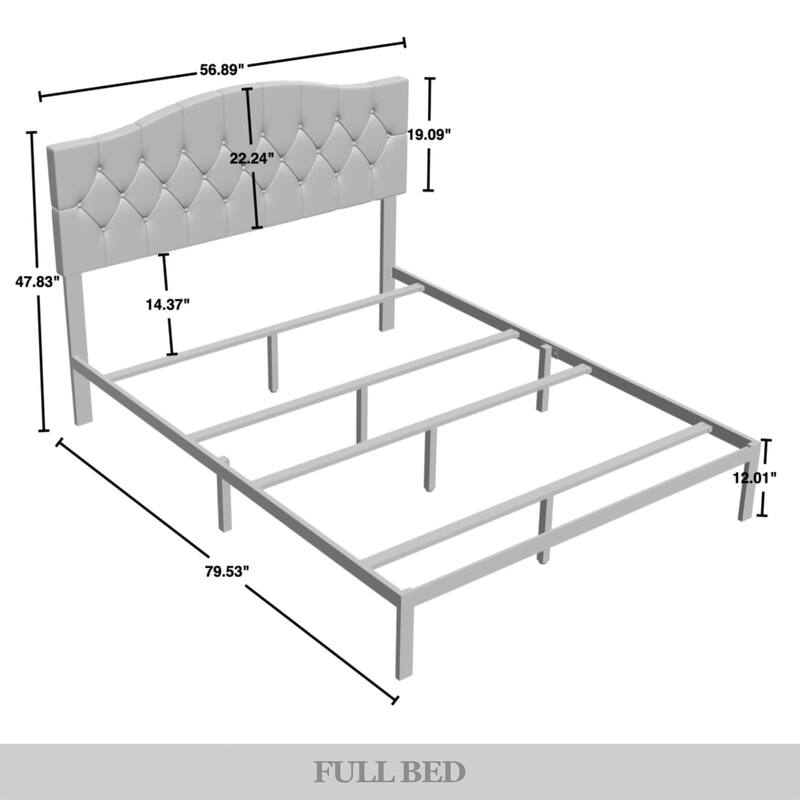CraftPorch 2 Piece Bedroom Bench Set Transitional Button Tufted Bed