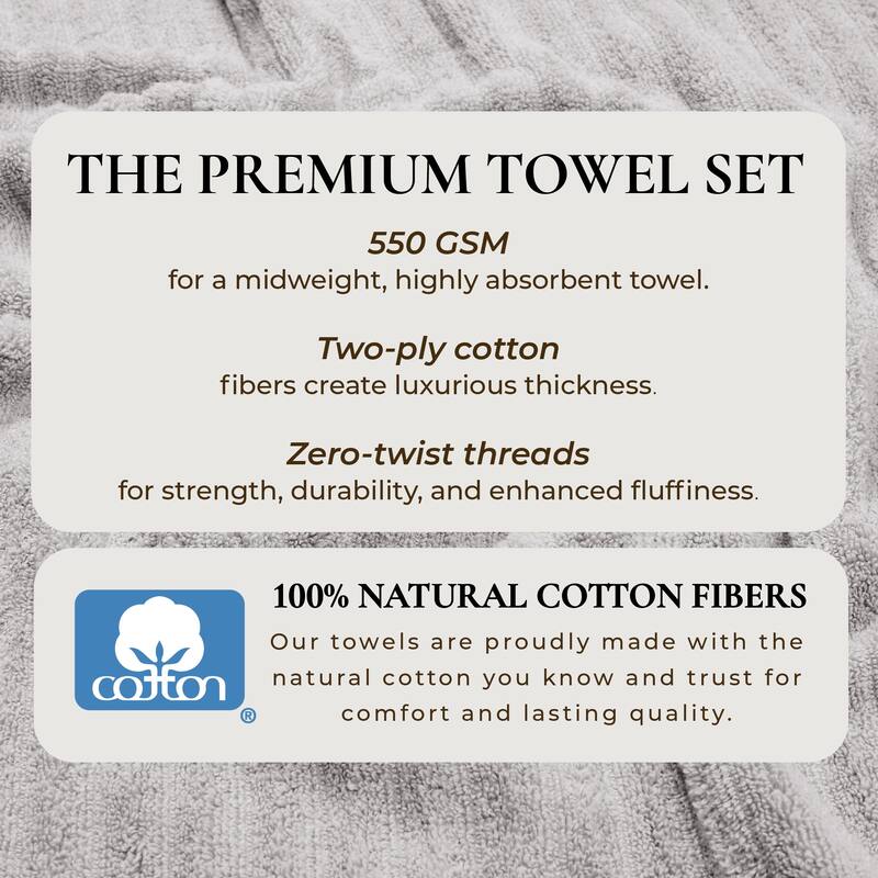 Linery & Co. Combed Cotton Bath Towel Set