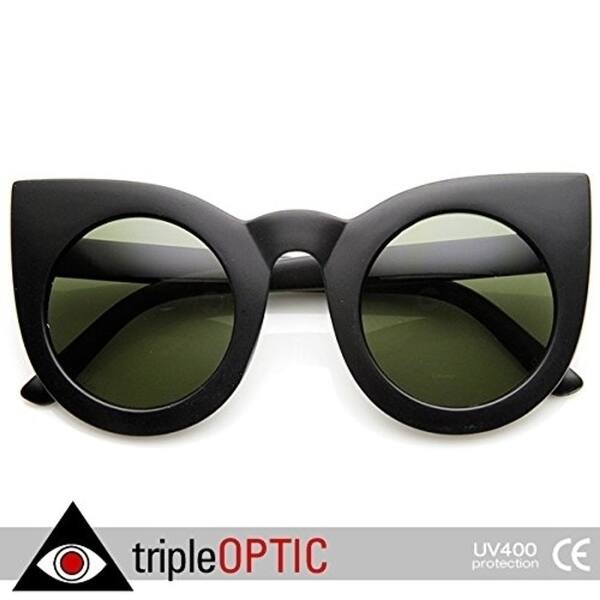 Shop 70s Womens Large Oversized Retro Vintage Cat Eye Sunglasses