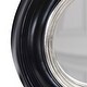 preview thumbnail 4 of 5, Allan Andrews Round Framed Soho Accent Wall Mirror - Black/Silver