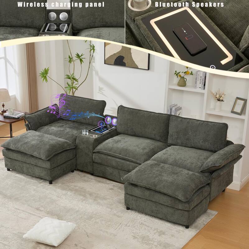 U Shaped Modular Sectional Sofa