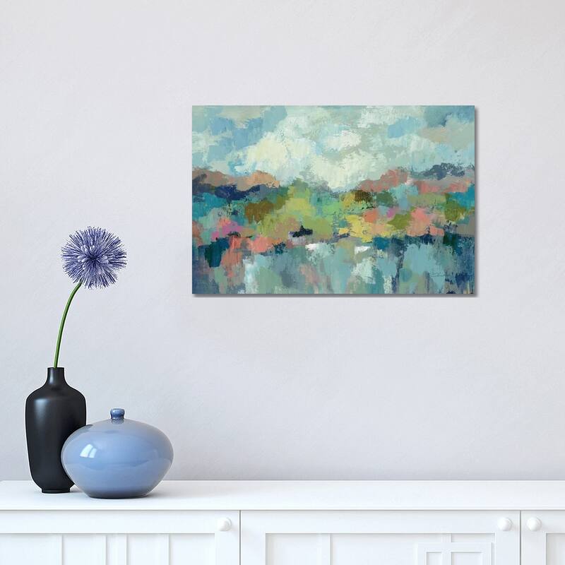 iCanvas "Abstract Lakeside" by Silvia Vassileva Canvas Print - 12x18x1.5