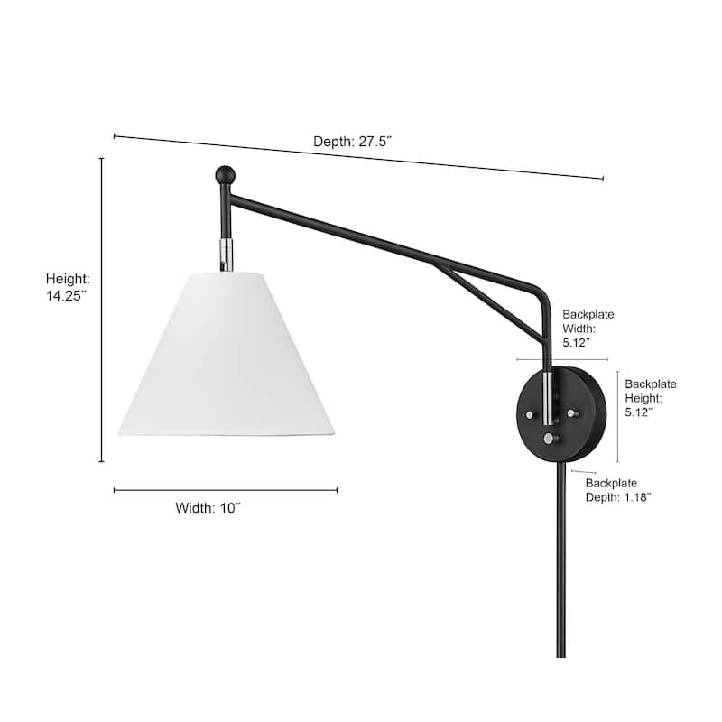 Millennium Lighting Elane 1 Light Swing Arm Sconce