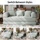 preview thumbnail 27 of 47, Convertible Sleeper Sofa Bed with Pillows, 4-in-1 Corduroy Folding Mattress Couch